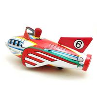 Jouets en étain vintage, décoration intérieure, rétro, fusée rouge, course de fusées, 6 espace, jouets en étain, artisanat pour adultes