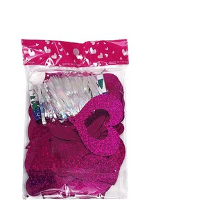 Dekorasi Gantung Hati Berkilauan untuk Hari Valentine 2025, Tirai Foil, Balon, Liontin - Product Image 5