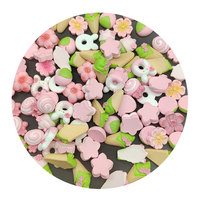 Breloques Slime Printanières Blanches Vertes Roses en Résine Kawaii, Cabochons à Dos Plat, Accessoires Miniatures pour Coque de Téléphone, Breloque DIY