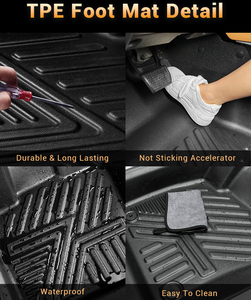 Alfombrillas de Coche de Nuevo Estilo, Accesorios Exteriores para Coche, Alfombrillas Antideslizantes de TPE de Lujo, Fáciles de Limpiar, Alfombrillas 5D para <span class=keywords><strong>Yaris</strong></span> Cross <span class=keywords><strong>Hybrid</strong></span> 2023 - Product Image 3
