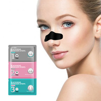 Vente en gros de bandes pour points noirs en 3 étapes, nettoyage en profondeur et réduction des pores, produits de soin, patch pour le nez en charbon de bambou pour éliminer les points noirs
