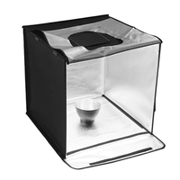 Boîte à lumière LED portable et dimmable pour studio photo, 40cm, 60cm, 70cm, pliable, pour photographie sur table, tente de prise de vue, logo personnalisé, vente en gros