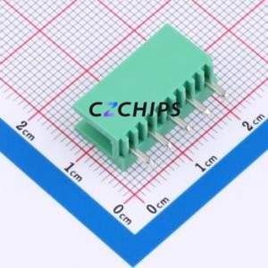 MXHT396V-3.96-05P-GN01-Cu-A Plug-in Terminal Block Through hole,P=3.96mm Board-to-Board / Socket - Open 1x5P 3.96mm Green - Product Image 2