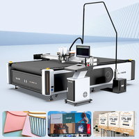 Cortadora Plana Automática Digital AOL CNC Multicapa para Cartón, Papel, Vinilo y Adhesivos con Cuchilla Oscilante
