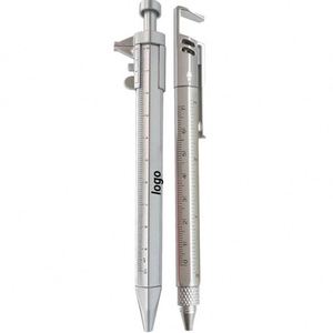 Multifunctional 1.0M Retractable <b>Steel</b> <b>Ruler</b> Internal Measurement Pull-Up Learning Ballpoint Supplies Promotional Pen - Product Image 1