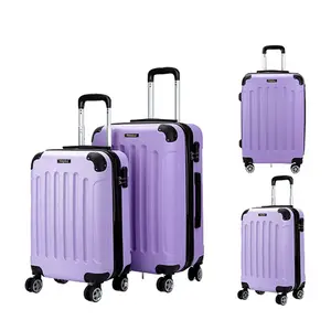 Çin tedarikçisi ABS sert bavul tekerlekler üzerinde çekçekli valiz özel bagaj