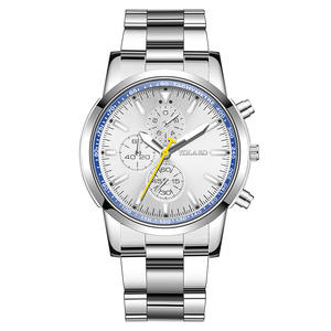 Reloj de pulsera para hombre, reloj de pulsera con correa de acero inoxidable de tres ojos, reloj elegante para hombre, recién llegado, artículo de venta al por mayor - Product Image 3