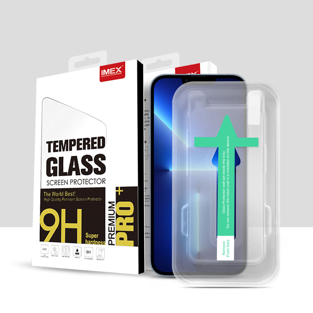 9h 3D 5D full curved cover wholesale phone tempered glass with easy frame For iPhone 13 pro max with Installation Kit Frame