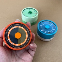 Baja tahan karat warna-warni Timer mekanis rumah Visual dapur siswa hitung mundur Magnet waktu isap