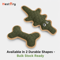 Jouet à mâcher interactif en peluche durable et couineur pour chiens, personnalisable, écologique, anti-ennui, pour l'exercice