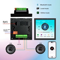 Panel de Control Inteligente para el Hogar de 4 Pulgadas, Reproductor de Música con Android 11, Pantalla Táctil de Pared para Automatización del Hogar, Compatible con Altavoz Amplificador de 2x25 W, Spotify