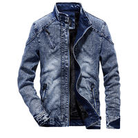 Veste en Jean Slim Vintage Homme Hiver Velours Chaud Écologique Respirant Décontracté pour Homme