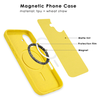Coque de protection arrière en vrac respectueuse de l'environnement pour iPhone 17 17 Pro Max Air 16 15