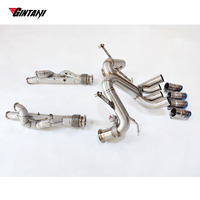 Système d'échappement complet en acier inoxydable avec soupapes et bouclier thermique GINTANI pour Lamborghini Aventador LP700-4 V12 6.5L (2011 et plus)
