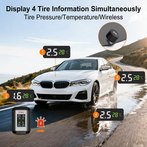 Bluetooth TPMS для автомобиля: мониторинг в реальном времени без проводного подключения, датчик давления в шинах с двойным дисплеем и мобильным приложением - Product Image 3