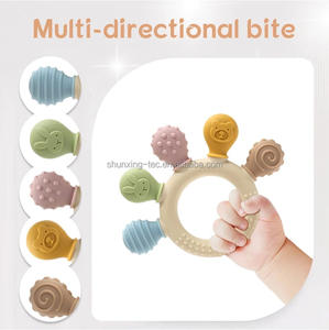 Stimolare lo sviluppo sensoriale senza BPA in Silicone morbido lenitivo per bambini massaggiagengive ciuccio <span class=keywords><strong>giocattolo</strong></span> per dentizione congelato per 3M + bambini - Product Image 4