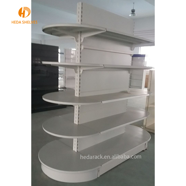 Factory Direct Price Steel Supermarket Round Gondola Shelf / Rack Gondola