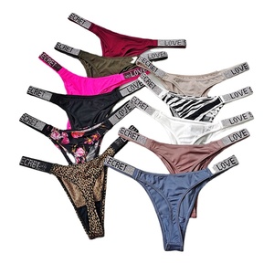 String Chaud Culotte T-Pants <span class=keywords><strong>Victoria</strong></span> <span class=keywords><strong>Secret</strong></span> <span class=keywords><strong>Strass</strong></span> Femme Exercice Remonte-Fesses Taille Basse Fente Haute Mode Femme Sexy - Product Image 1