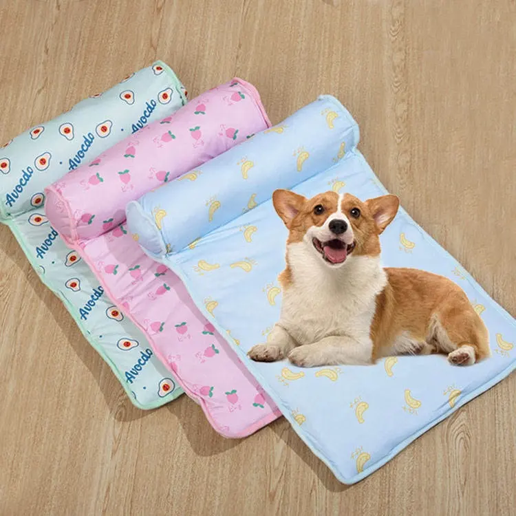 Cama de verano para mascotas al aire libre lavable no tóxico Chill Dog Cooling Gel Mat antideslizante y plegable Dog Self Cooling Bed Mat para Small Medium