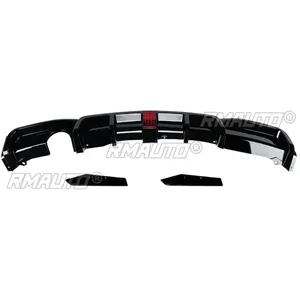 ชุดแต่ง BMW F30 ปี 2012-2019 ชุดแต่งกันชนหลังสีดำเงาพร้อมไฟ สไตล์ MP สปอยเลอร์ สปลิตเตอร์ อุปกรณ์ตกแต่งรถยนต์ - Product Image 4