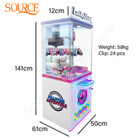 Distributeur de jouets de luxe SOURCE, machine à pinces de jeu d'arcade pour centre commercial, centre de jeux, FEC
