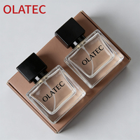 Botella de Perfume Recargable Rectangular de 30 ml, Ecológica, Personalizada y Profesional, Envase de Vidrio Reutilizable al por Mayor