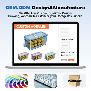 حاوية تخزين للثلاجة من WANUO، منظم للثلاجة، صندوق بلاستيكي للطعام مع حماية مضادة للبكتيريا بأيونات الفضة - Product Image 6