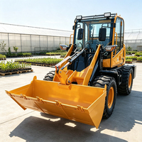 Chargeuse sur pneus multifonctionnelle diesel hydraulique compacte pour l'agriculture et le jardinage, idéale pour le déplacement de terre – Nouveauté en Chine