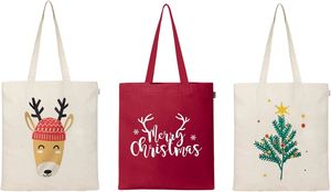 Bolsa de Compras de Lona de Algodón Ecológica Reutilizable con Logotipo Personalizado, Color Negro y Blanco, Venta al Por Mayor - Product Image 5