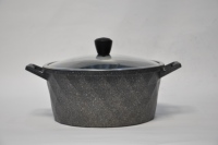 Peralatan masak murah Set panci masak ramah lingkungan antilengket cetakan keramik Casserole Set granit wajan penggorengan dapur Tiongkok perlengkapan berlian