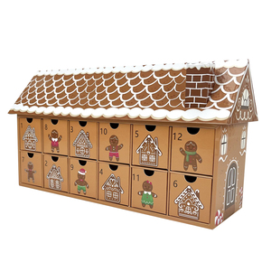 Boîte d'emballage en papier <span class=keywords><strong>de</strong></span> <span class=keywords><strong>chocolat</strong></span> avec <span class=keywords><strong>calendrier</strong></span> <span class=keywords><strong>de</strong></span> <span class=keywords><strong>l</strong></span>'<span class=keywords><strong>avent</strong></span>, é<span class=keywords><strong>l</strong></span>égante et écologique, 7 jours, feuille d'or durable, carton gaufré, dossiers <span class=keywords><strong>maison</strong></span> - Product Image 1