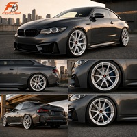 Pour BMW F30 Alfa Romeo Tesla Subaru, jantes forgées FORTRIM en argent brossé 17 18 19 20 21 22 pouces 5x120 5x114.3 5x112