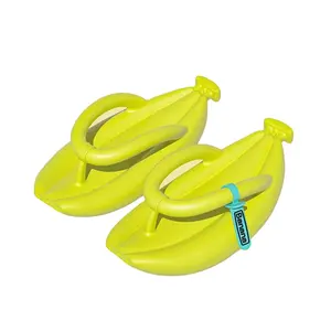 Женские летние шлепанцы в форме банана
