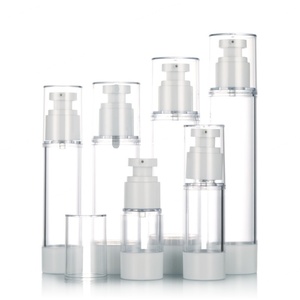 15ml 30ml 50ml 80ml 100ml 120ml Refillable Cosmetic Clear White Airless Lotion Serum <b>Pump</b> <b>Bottle</b> with <b>Pump</b> Sprayer - Product Image 3