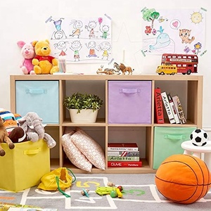 선반 옷장을 위한 13 인치 Foldable 비 길쌈된 직물 저장 상자 - Product Image 5