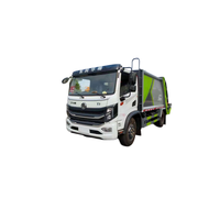 Camion compacteur de déchets à chargement arrière, diesel Euro 3, transmission automatique, boîte anti-fuite fermée, système hydraulique télécommandé