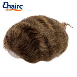 # Sistema Capillare Ibrido 4 Base Hollywood per <span class=keywords><strong>Uomo</strong></span>, in Pizzo Svizzero con Bordo in PU, 100% Capelli Umani, Facile Applicazione - Product Image 6