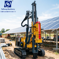 Pile driver solaire photovoltaïque TEZHONG |   Moteur à haute efficacité |   Forage par percussion directe (DTH) pour pieutage |   Forage de 50 à 300 mm |   Certifié CE |