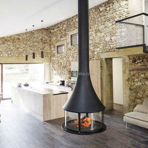 Moderno Freestanding camino a legna <span class=keywords><strong>eco</strong></span>-friendly resistente alle alte Temperature riscaldamento interno appeso soggiorno sala da pranzo - Product Image 1
