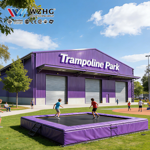 Centre de trampoline en structure acier préfabriquée, conception ODM, arène extérieure haute performance, aspect moderne, prix compétitif - Product Image 1