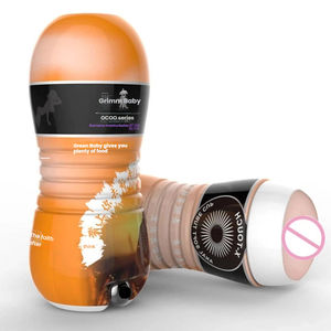 Toptan Yetişkin Seks Oyuncakları Titreşimli Uçak Kupası TPE Yapay Penis Erkek Mastürbasyon Aleti Gelişmiş Haz - Product Image 2