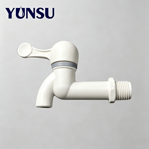 Robinet en plastique blanc DN15 à tige allongée avec noyau en céramique émaillée, filetage conique anti-fuite pour utilisation dans les projets de plomberie - Product Image 5