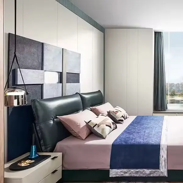 Armario de dormitorio moderno respetuoso con el medio ambiente, abrigo y sombrero Personalización de habitación comprar armario 2024