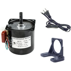มอเตอร์ซิงโครนัส ChanCS รุ่น 60KTYZ 110V 60/72 รอบต่อนาที ขนาดเฟรม 80 มม. พร้อมขายึดและสายไฟ - Product Image 1
