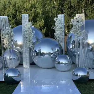 Custom huge inflatable mirror ball, giant inflatable mirror balloon for wedding and party