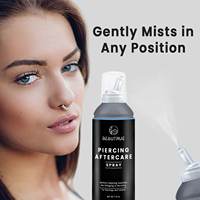 Vente en gros usine : Spray de soin post-piercing stérile à brume ultra-fine, 7,5 onces, eau de mer isotonique naturelle