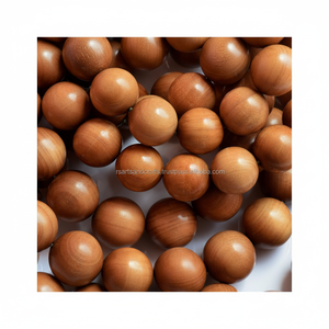 Al por mayor: Cuentas de Mala de Sándalo de Mysore Marrón con Patrón de Meditación, de 50+ años, con fragancia amaderada dulce y duradera. - Product Image 1