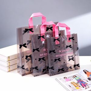 Bolsa de Plástico Transparente con Diseño Bonito, Impermeable, Reutilizable, para Empaque Minorista de Ropa de Moda, Regalos de Dama de Honor y Regalos Navideños - Product Image 1