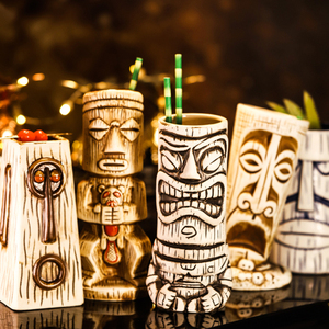 Tazas Tiki al por Mayor para Bar de Cócteles, Diseños Únicos, Tazas Tiki Hawaianas, Tazas de Cerámica - Product Image 3