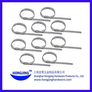 Collier <span class=keywords><strong>de</strong></span> serrage en acier inoxydable, pince <span class=keywords><strong>de</strong></span> poinçon central préformé - Product Image 6